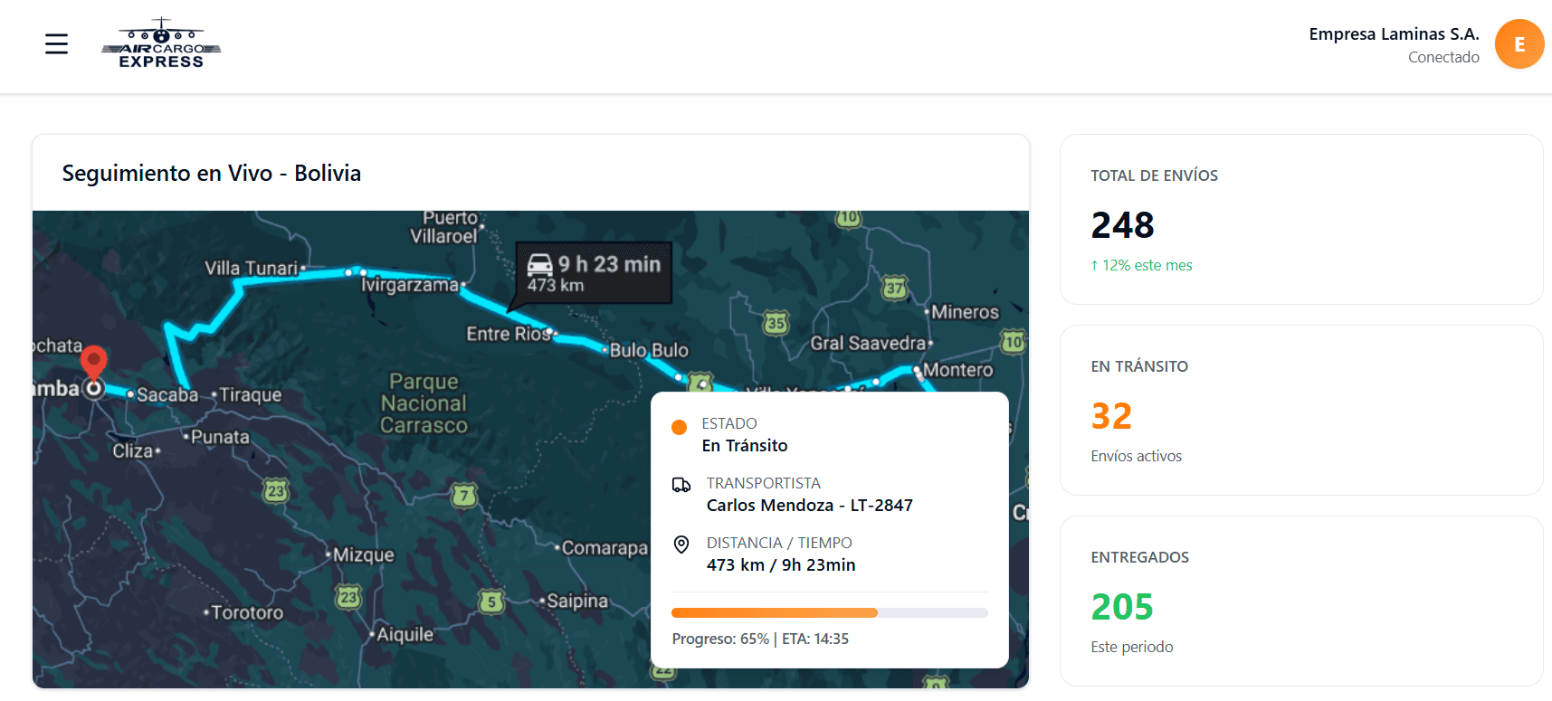 Dashboard Map